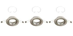 Briloner Store 51 3er Set Einbauleuchte, Ø 8,6 Cm, Matt-Nickel