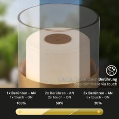 LED Akku-Tischleuchte, 10 Cm, 2W, 150lm, Goldfarben -Briloner Store 02bf42c5f31919b3760afc0b0bd2df93