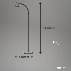 Stehleuchte, 127,5 Cm, 1x GU10, Max. 9W, Weiß -Briloner Store 02c23e0dfa7959877d5414bb09f37e43