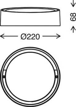 LED Außenleuchte Ø 22 Cm 18W 1500lm Schwarz -Briloner Store 062816d0c60f89c9d16370716452fa4a