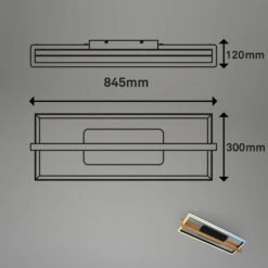 CCT Deckenleuchte, 84 Cm, 50W, 5000lm, Schwarz -Briloner Store 0b18d9dcc04884ba0a0f8172bbdb1b60