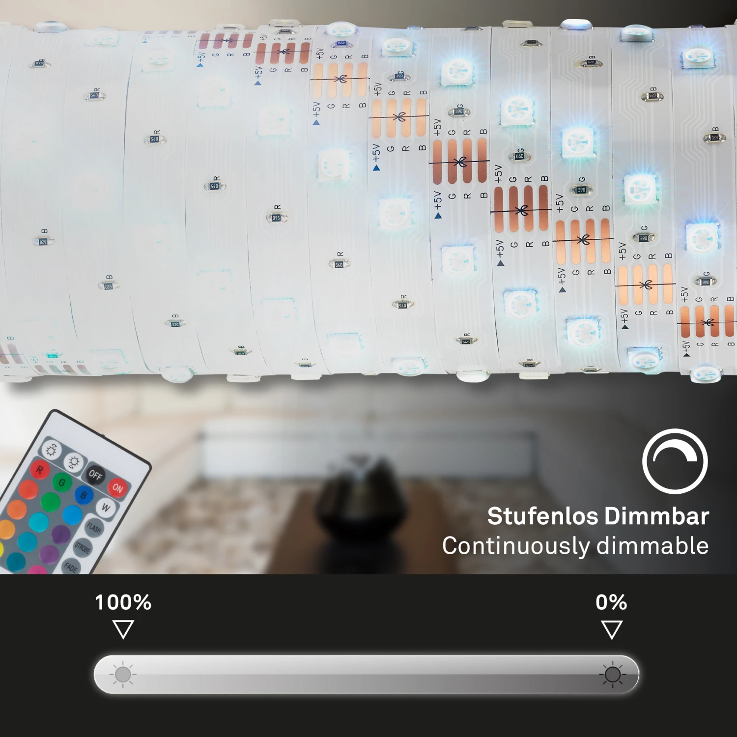 LED Streifen, 400 Cm, USB, 6W, Weiß 3 LED Streifen, 400 Cm, USB, 6W, Weiß – Bild 3