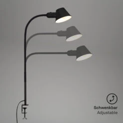 Klemmleuchte, Ø14 Cm, E27, Schwarz -Briloner Store 0f6e0ea3155ee65260c92550670126e1
