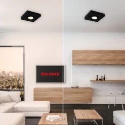 CTS Deckenleuchte, 12 Cm, 4W, 460lm, Schwarz -Briloner Store 11aba28033b1ad81ffee12269ead7121