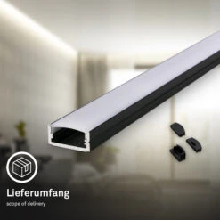 Pimp Your Stripe LED Strip 2m Mit Schalter + Alu-Profil Schwarz -Briloner Store 14296e02bdf418bb43dd4a6e5ca7e2bf