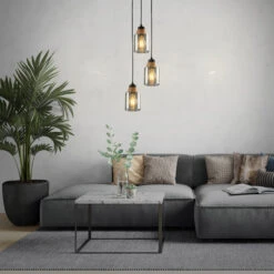 Pendelleuchte, 120 Cm, 3x E27, Max. 10W, Smoke 8 Pendelleuchte, 120 Cm, 3x E27, Max. 10W, Smoke -Briloner Store 174a5e2ae2b623e422deb1fd22eb6caa