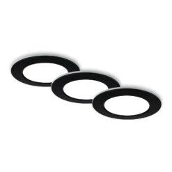 CCT LED Einbauleuchten-Set, Ø9,2 Cm, 3x LED, 4,8 W, 450 Lm, Schwarz -Briloner Store 17cc2fc099c9a426cddb388e01128506