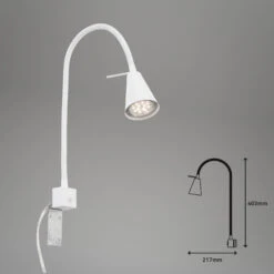 Flexible Wandleuchte 40,3 Cm 1xGU10 5W 400lm Weiß -Briloner Store 1817c1ab331fbcad6370b857ff498ae5