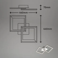 LED Deckenleuchte, 44 Cm, LED-Platine, 22 W, 950 Lm, Alu-chrom 10 LED Deckenleuchte, 44 Cm, LED-Platine, 22 W, 950 Lm, Alu-chrom -Briloner Store 19ab7f52d84b4f3e4eb489135b753d99