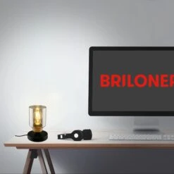 Tischleuchte, 18 Cm, 1x E27, Max. 10W, Schwarz Smoke -Briloner Store 1a3e35351aba0f3dabfd6a3cf1751888