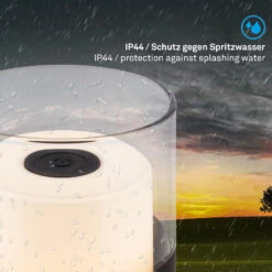 LED Akku-Tischleuchte, 10 Cm, 2W, 150lm Schwarz -Briloner Store 1b0ec7b5ef3eb517e87df8f602838a0f