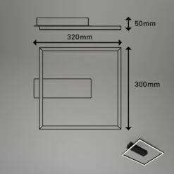 LED Deckenleuchte, 32 Cm, 14W, 400lm, Schwarz -Briloner Store 1e47e660f01ff93fd554f9d09917130c