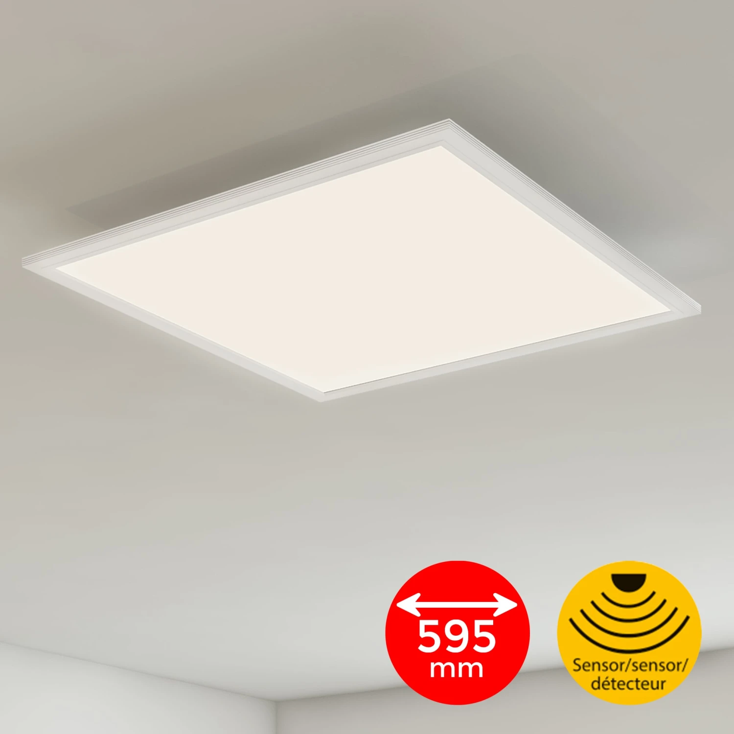 Sensor LED Panel, 59,5 Cm, 4100 LUMEN, 38 WATT, Weiß 5 Sensor LED Panel, 59,5 Cm, 4100 LUMEN, 38 WATT, Weiß – Bild 5
