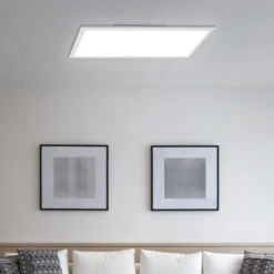 Briloner Simple LED Deckenleuchte, LED Panel Flach, Eckig, 59,5x29,5 Cm, Weiß -Briloner Store 1fca7827a3c39135fdcc685e829bf69a