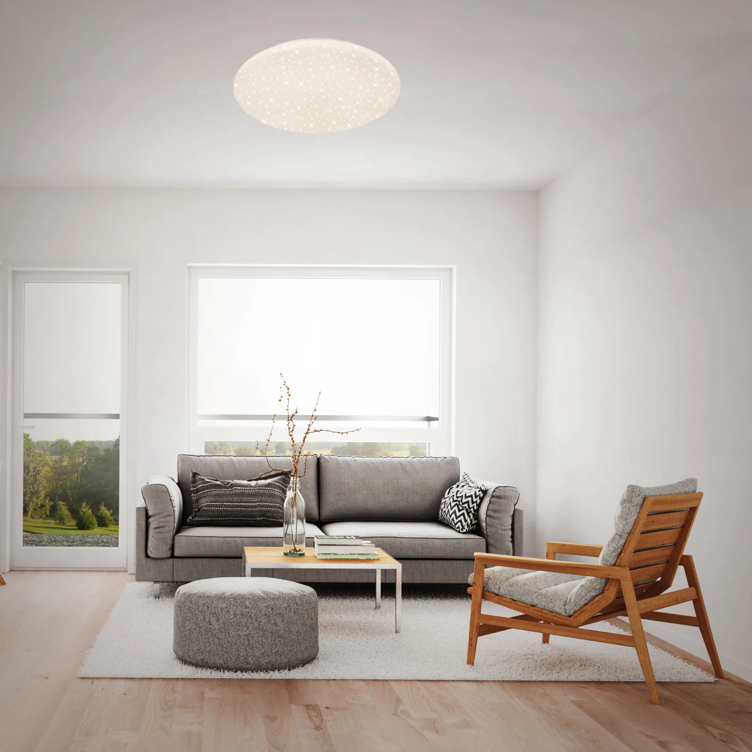 SMART LED Deckenleuchte, 50 Cm, 42 W, Weiß 2 SMART LED Deckenleuchte, 50 Cm, 42 W, Weiß – Bild 2