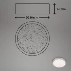 LED Außenleuchte, Ø28 Cm, LED-Platine, 2000 Lm, 18,5 W, Silber -Briloner Store 22df7216fecfc5788c5a176c38d7befa