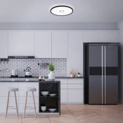 Slim LED Panel, Ø 42 Cm, 3000 LUMEN, 22 WATT, Schwarz -Briloner Store 24079015f163f99de7e1493f8eb7e5e1