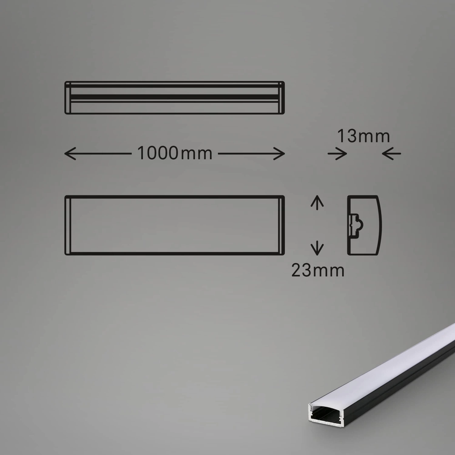 Pimp Your Stripe LED Strip 2m, CCT Mit FB + Alu-Profil Schwarz 10 Pimp Your Stripe LED Strip 2m, CCT Mit FB + Alu-Profil Schwarz – Bild 10