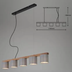 Pendelleuchte, 110 Cm, Max. 25 W, Grau -Briloner Store 24cb9eb246305eb0bec71a9f26f4883a