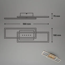 LED Deckenleuchte, 56 Cm, Memory, 30W, 2850lm, Braun-gold 9 LED Deckenleuchte, 56 Cm, Memory, 30W, 2850lm, Braun-gold -Briloner Store 27b636a98e87780ad7507c8a0ca5ebef