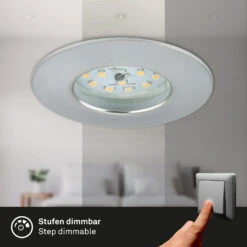 3er Set LED Einbauleuchte, Ø 7,5 Cm, 6,5 W, Alu 13 3er Set LED Einbauleuchte, Ø 7,5 Cm, 6,5 W, Alu -Briloner Store 27d5aa8299f21e17db909b0431df4af6