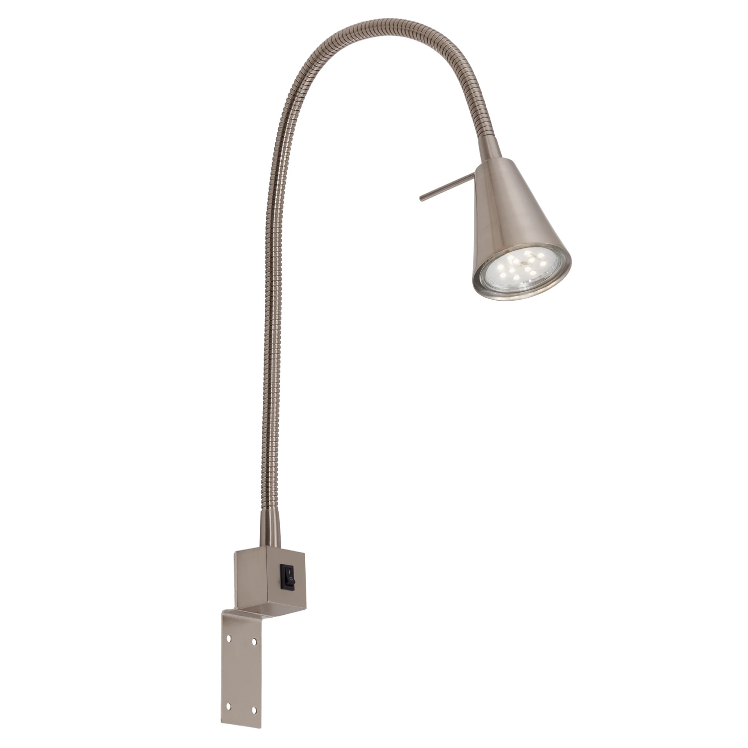 Flexible Wandleuchte 40,3 Cm 1xGU10 5W 400lm Matt-nickel 1 Flexible Wandleuchte 40,3 Cm 1xGU10 5W 400lm Matt-nickel