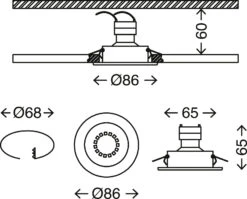 3er Set Einbauleuchte, Ø 8,6 Cm, Weiß -Briloner Store 2928b5b33e1f6178c911de3ff163350f