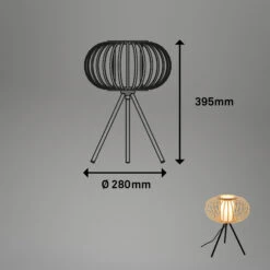 Tischleuchte, 39,5 Cm, 1x E27, Max. 10W, Bambus -Briloner Store 2c33d4d78ff1649f7610062c19041159
