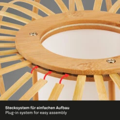 Tischleuchte, 39,5 Cm, 1x E27, Max. 10W, Bambus -Briloner Store 2e88b6e2cce2dcffa4ac4c64e86c3db1