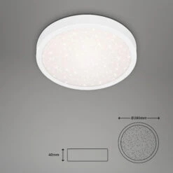 LED Deckenleuchte Ø 28 Cm 18,5W 2000lm Weiß -Briloner Store 2ed07f9dc9aaf675284cb6e781339a81
