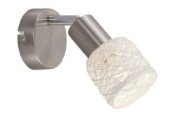 Briloner Nature Tube Wandleuchte, Dimmbar, Schwenkbar, Papierschirm