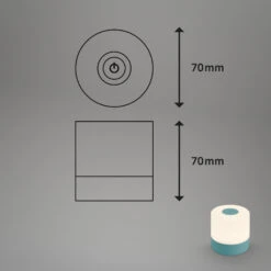 LED Akku-Tischleuchte, 7 Cm, 2W, 150lm, Blau -Briloner Store 3646ea048e8af3bea66655e09fa060e7