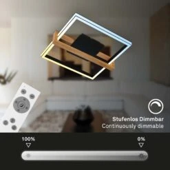 CCT Deckenleuchte, 49 Cm, 40W, 4000lm, Schwarz -Briloner Store 3afb868e3bc6f6d9a36e16bc0967d5d0