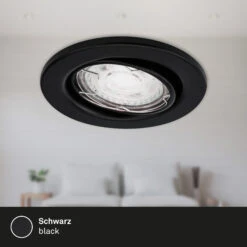 3er LED Einbauleuchte, Ø 8,6 Cm, 5 W, Schwarz -Briloner Store 3bec5efe0f1e9c38d7305f2557bf88a5