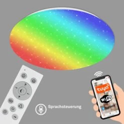 SMART LED Deckenleuchte, 50 Cm, 42 W, Weiß 10 SMART LED Deckenleuchte, 50 Cm, 42 W, Weiß -Briloner Store 3c1f25eb87e7968b9c459de9cdd3e083