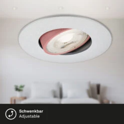 3er Set LED Einbauleuchte, Ø 9 Cm, Schwenkbar, 5 W, Chrom-Matt -Briloner Store 3er set led einbauleuchte chrom matt 4c60909d50c325ac125cd4bb9576478c