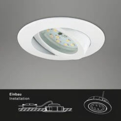 3er Set LED Einbauleuchte, Ø 8,2 Cm, 5,5 W, Weiß 9 3er Set LED Einbauleuchte, Ø 8,2 Cm, 5,5 W, Weiß -Briloner Store 3er set led einbauleuchte weiss 405ae51b6435bc2979b4c4eac27db4f1