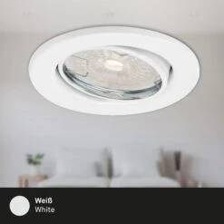 3er-Set Spot Einbauleuchte, Ø 8,6 Cm, 5,5 W, Weiß -Briloner Store 3er set spot einbauleuchte weiss 45bb032d62ba477e7def3c15fb342fa0