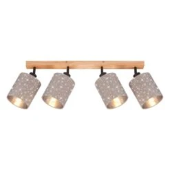 Briloner Stofa Deckenstrahler, Schwenkbar, Stoffbezug, Sternenoptik