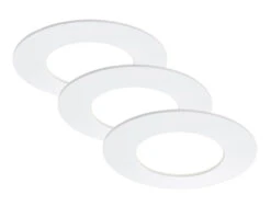3er Set LED Einbauleuchte, Ø 8,5 Cm, 5 W, Weiß