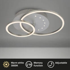 LED Deckenleuchte, 40 Cm, Memory, 26W, 2550lm, Aluminium 13 LED Deckenleuchte, 40 Cm, Memory, 26W, 2550lm, Aluminium -Briloner Store 46df8f6e3209c389fef2ed547628138e