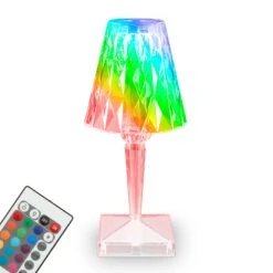 LED Akku-Tischleuchte, 25,5 Cm, 2,3W, 65lm Transparent