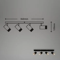 Briloner Plek Wandleuchte, Schwenkbar, Drahtapplikation, 4-flammig -Briloner Store 483667b448239c581dbb86420d6d714b