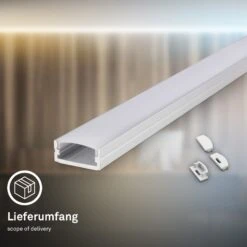 Pimp Your Stripe LED Strip 2m, Smart CCT + Alu-Profil Silber -Briloner Store 48735ae6ba954ce37a4fafeb65d84b58