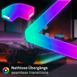 Smart LED RGBIC Wandleuchte, 36 Cm, 24W, Weiß -Briloner Store 4c4c3d5ac13f78d59bf50d38ea48d255