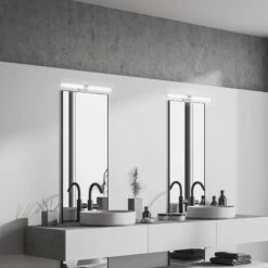 LED Spiegelleuchte 60 Cm 8 W 1040lm Chrom -Briloner Store 4f8f42b4a77bdb5a02ba729d15ae1b32