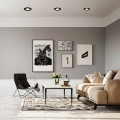 3er Set LED Einbauleuchte, 6,5 Cm, 3x 3,6W, 350lm, Schwarz -Briloner Store 54353485d114a924ce0e8886a6f64106