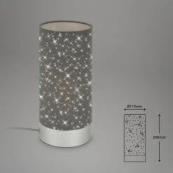 STERNENHIMMEL Tischleuchte, Ø 11 Cm, Max. 25 W, Grau -Briloner Store 55985afca5318d2d07a147e26207d6a3
