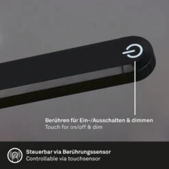 LED Stehleuchte, 126,5 Cm, 6W, 600lm, Schwarz -Briloner Store 5781e4b4d881b0fc67501626ad23cb90