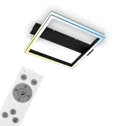 CCT Deckenleuchte, 42 Cm, 26W, 2500lm, Schwarz